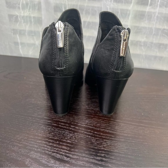 Vince Camuto Black  Ankle Bootie, Sheep Washed Wedges.  Size 6.5. #010 - Picture 6 of 9